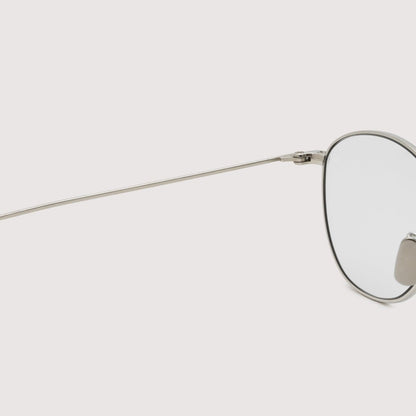 NOCHINO OPTICAL KOUGETSU #1 PLUTINUM SILVER x CLEAR TO D.GREY