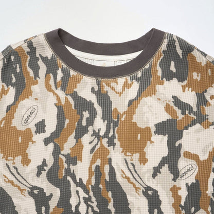 Gramicci WAFFLE CREW BARK CAMO