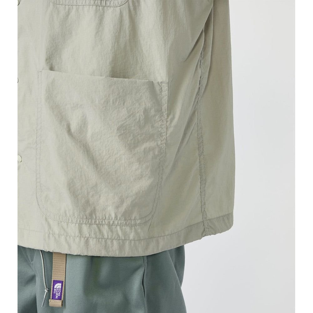 Nylon Taffeta Field S/S Shirt N25SG055_TNF PPL nanamica LGRAY