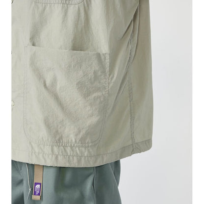 Nylon Taffeta Field S/S Shirt N25SG055_TNF PPL nanamica LGRAY