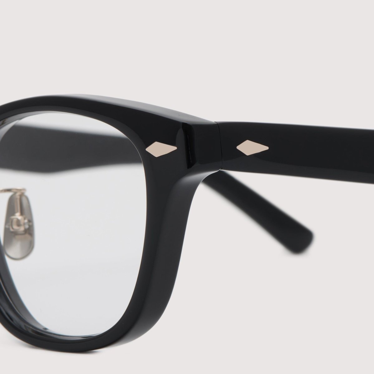 NOCHINO OPTICAL SANSUI FR #1 GLOSS BLACK x CLEAR TO GREY