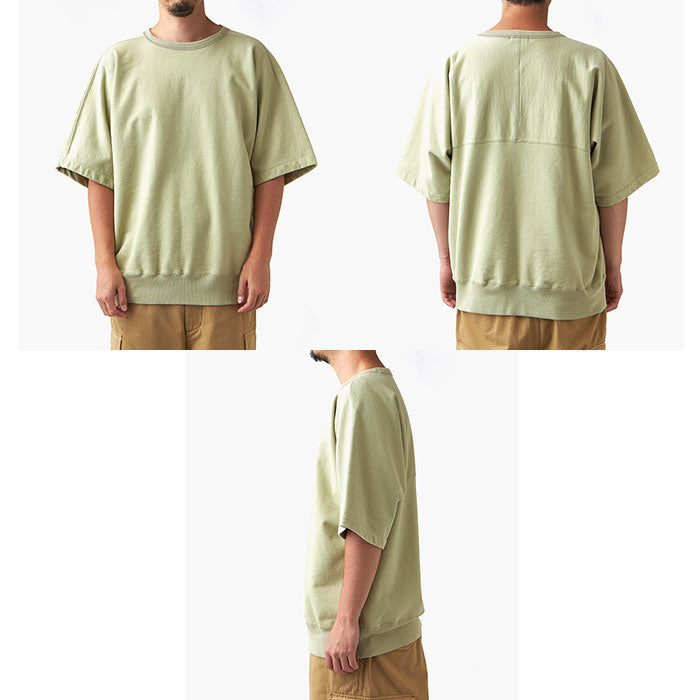 NANAMICA メンズ クルー ネック ハーフスリーブ スウェット/ベージュ/ /Crew Neck H/S Sweat/Beige Tシャツ 厚手 シンプル SUHS070