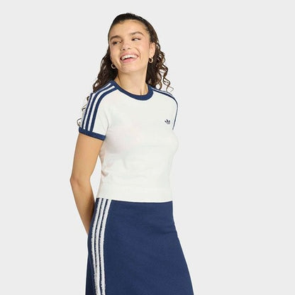 adidas originals KNITTED TEE クラウドホワイト／ナイトインディゴ
