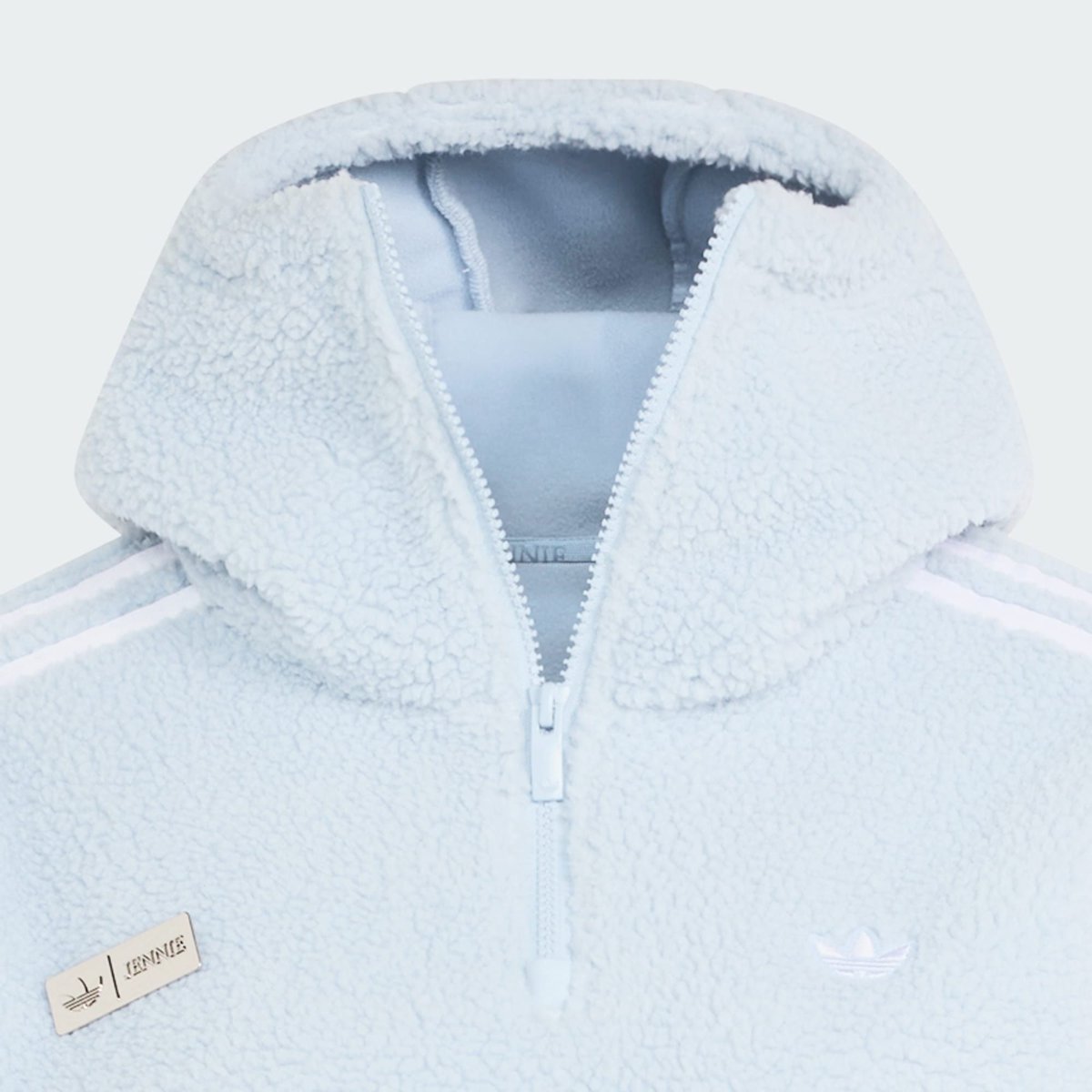 adidas originals ｢ADILUNA SEASON 2 x JENNIE｣HOODED FLE JKT ﾜﾝﾀﾞｰﾌﾞﾙｰ