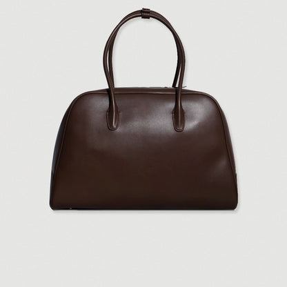 KOMOREBI MUSEUM LEATHER BAG BROWN