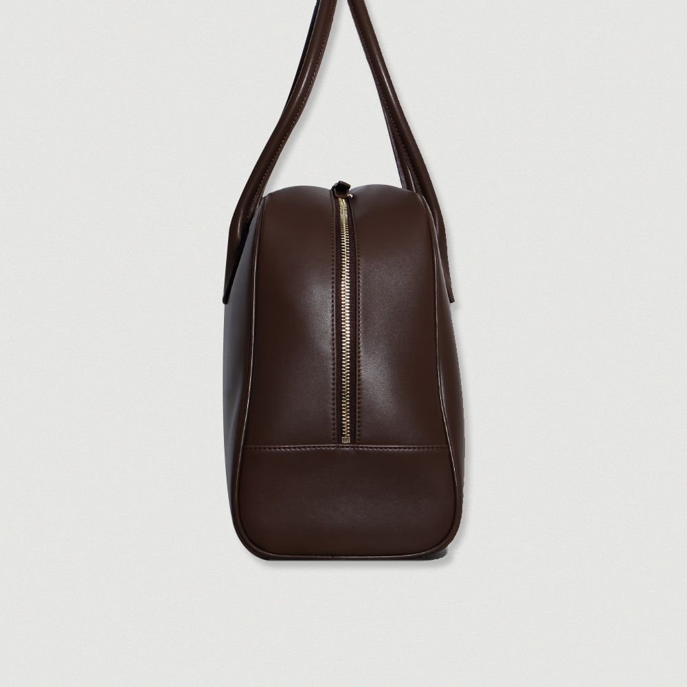 KOMOREBI MUSEUM LEATHER BAG BROWN