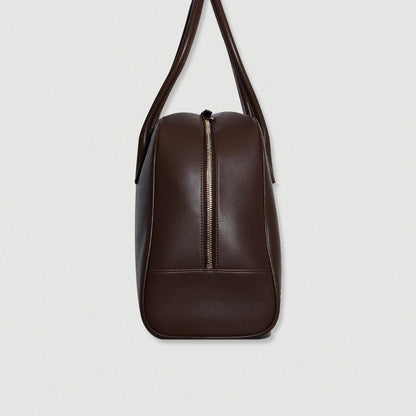 KOMOREBI MUSEUM LEATHER BAG BROWN