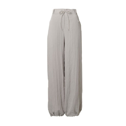 TW Satin Drawcord Pants LIGHT GRAY