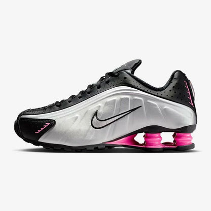 NIKE ナイキ ウィメンズ SHOX R4 BLACK/METALLIC SILVER-PINKSICLE