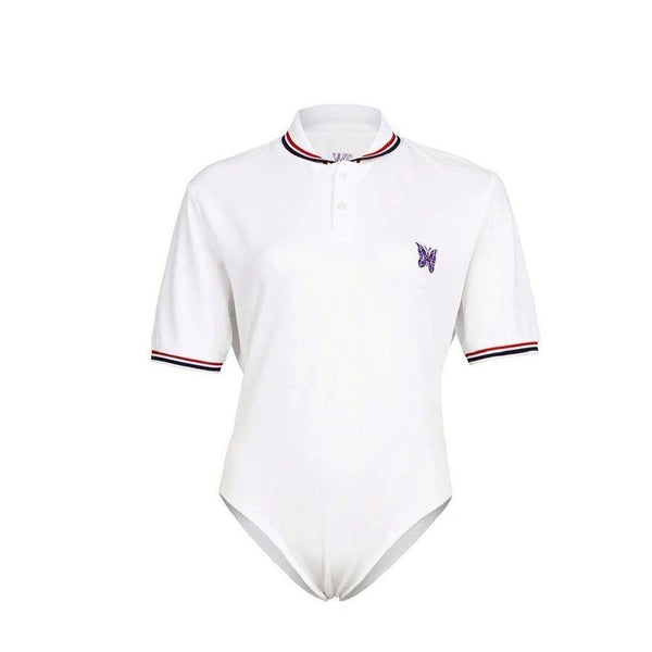TW NEEDLES × S/S Polo Bodysuit TW6AW-ND05
