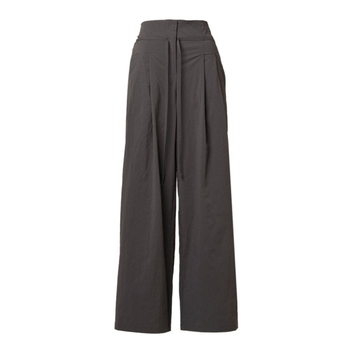 TW Nylon Tuck Pants CHARCOAL