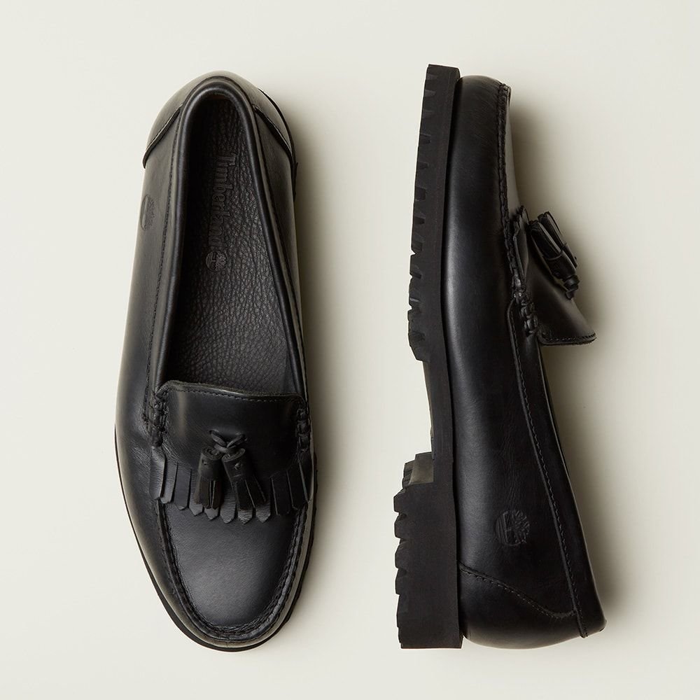 Timberland AUTHENTIC LOAFER LUG FULL GRAIN LEATHER BLACK