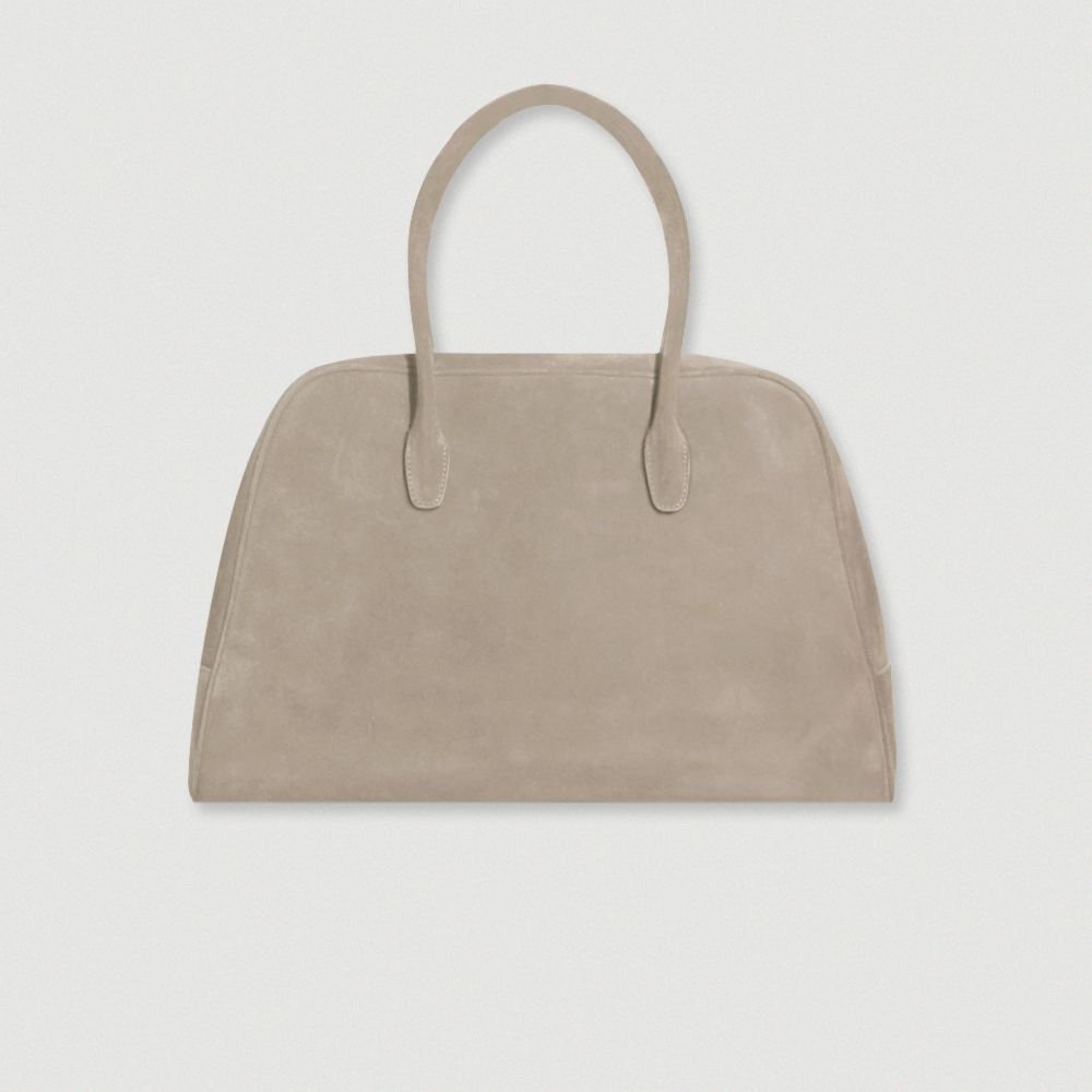 KOMOREBI MUSEUM SUEDE BAG B01 BEIGE