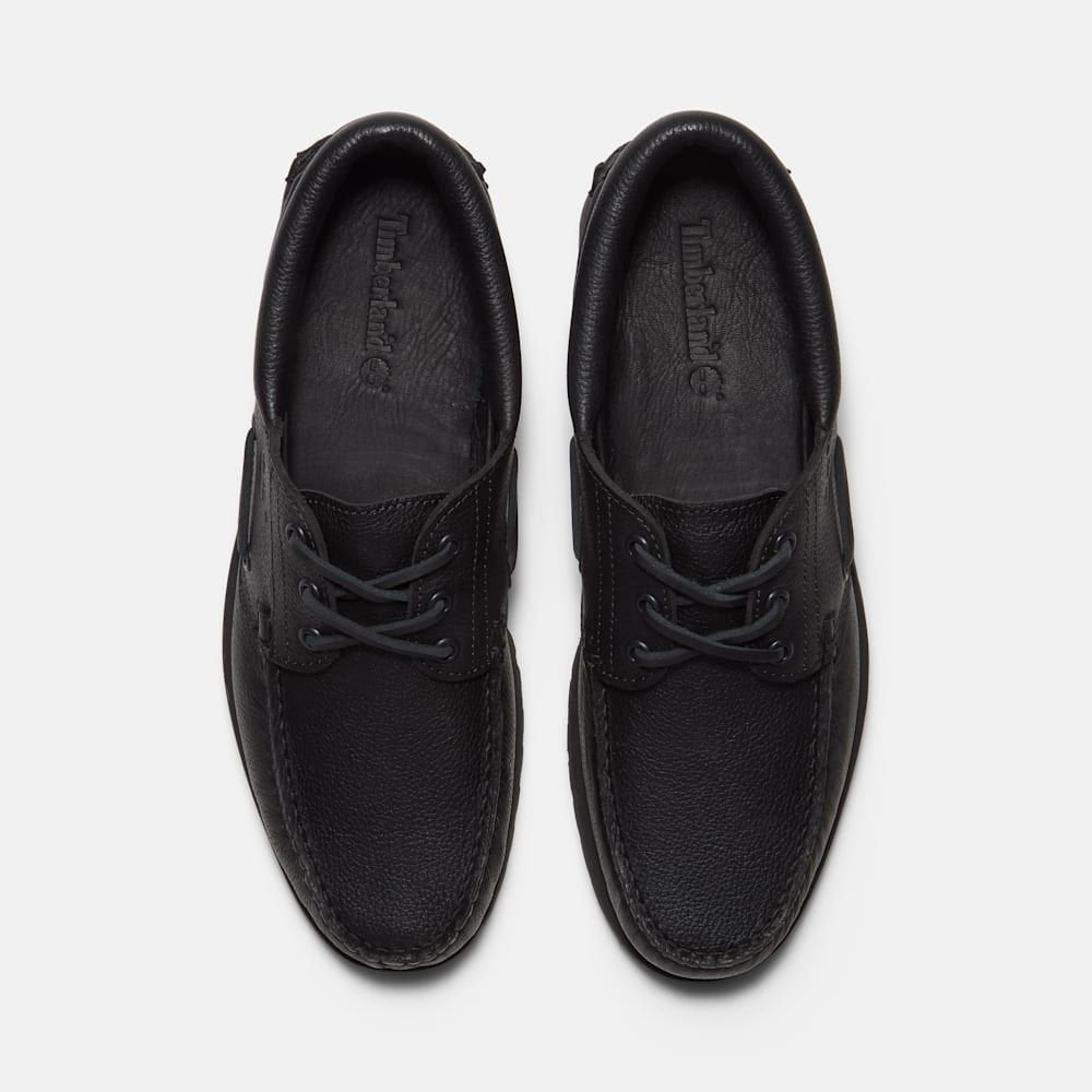 Timberland BOAT SHOE ALL OVER BLACK FULL GRAIN