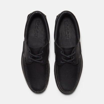 Timberland BOAT SHOE ALL OVER BLACK FULL GRAIN