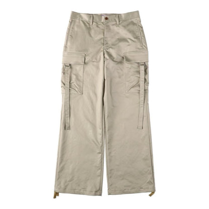 COOME SATIN CARGO TROUSER BEIGE