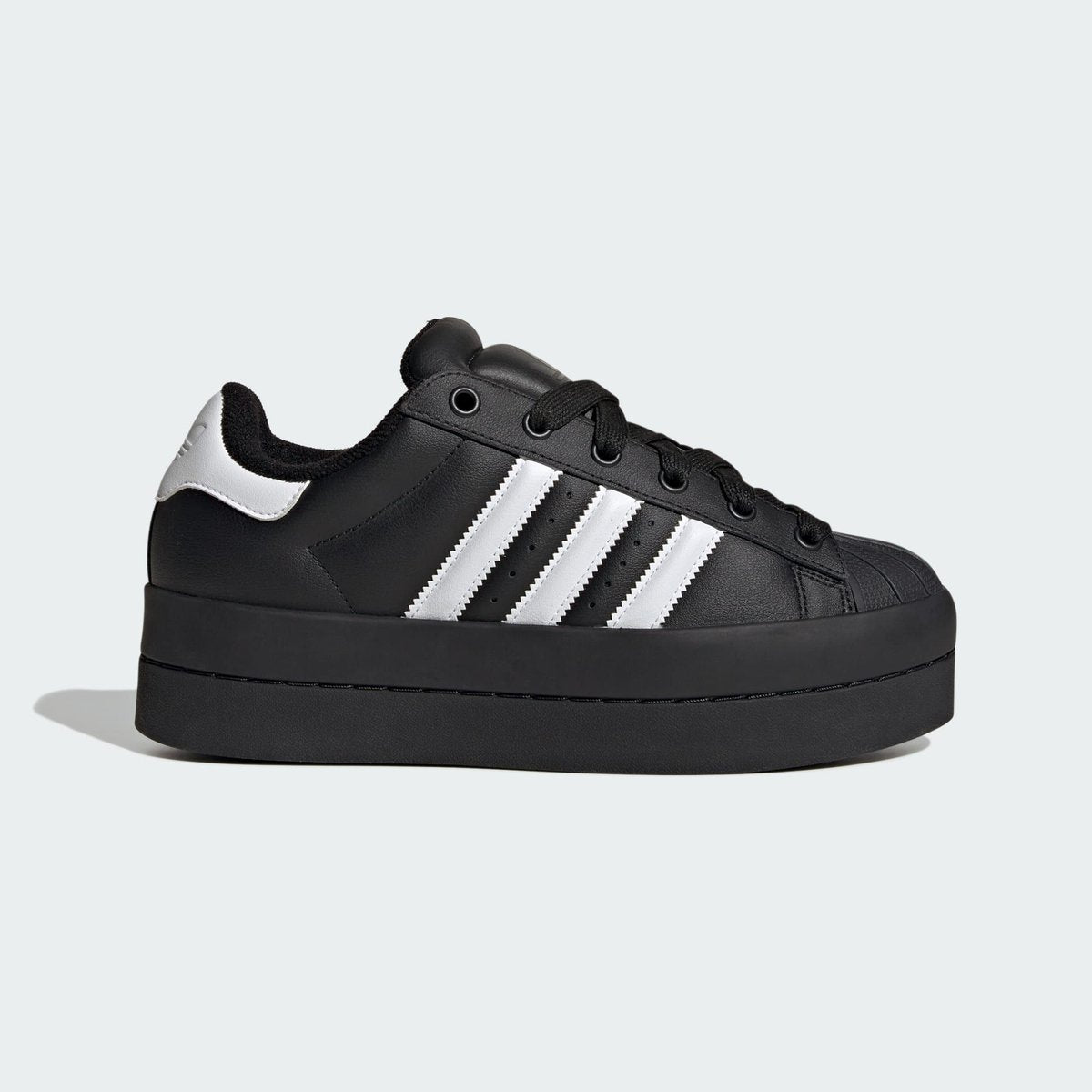 adidas originals SUPERSTAR STACK W コアブラック／フットウェアホワイト／ゴールドメタリック