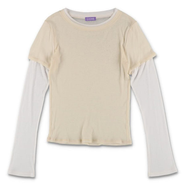 COMME SHEER LAYERED TOP COOMEFW26CS03
