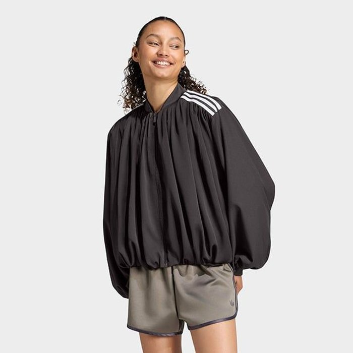 adidas originals SATIN PLEATED TRAC ﾅｲﾄﾌﾞﾗｳﾝ