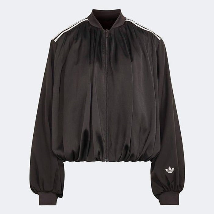adidas originals SATIN PLEATED TRAC ﾅｲﾄﾌﾞﾗｳﾝ