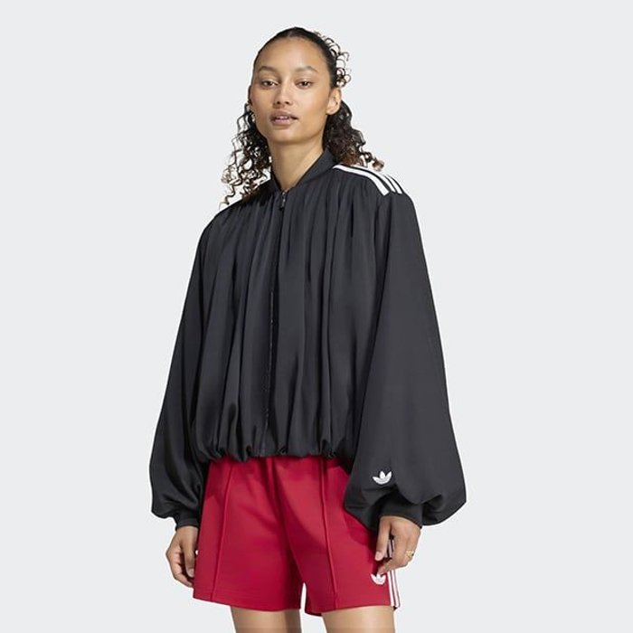 adidas originals SATIN PLEATED TRAC ﾌﾞﾗｯｸ