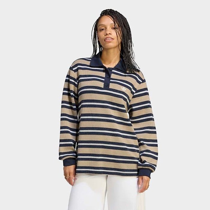 adidas originals STRIPE KNITTED POL ｶｰｷｽﾘｰ