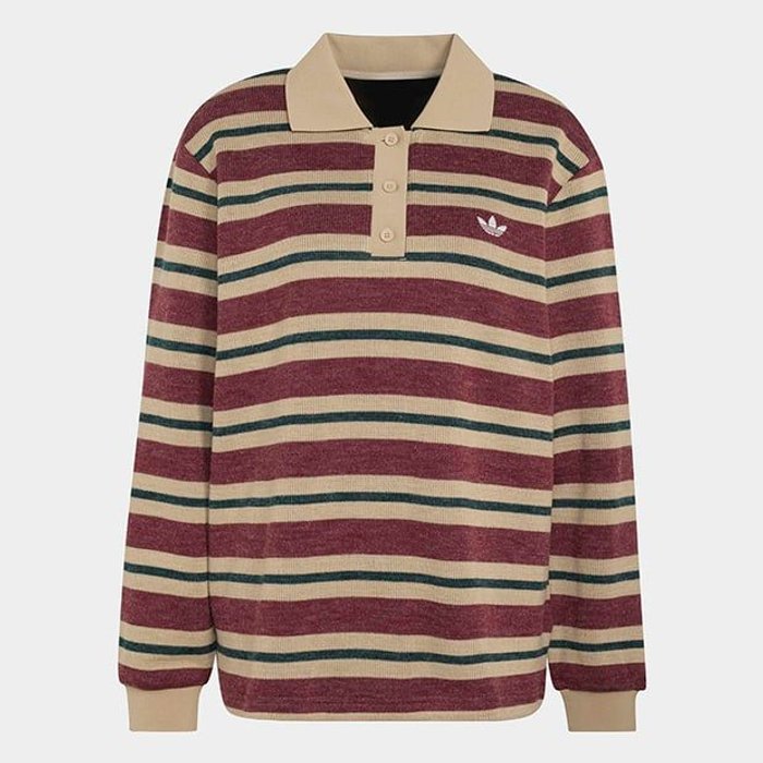 adidas originals STRIPE KNITTED POL ｼｬﾄﾞｰﾚｯﾄﾞ