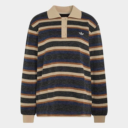 adidas originals STRIPE KNITTED POL ﾌﾞﾗｯｸ