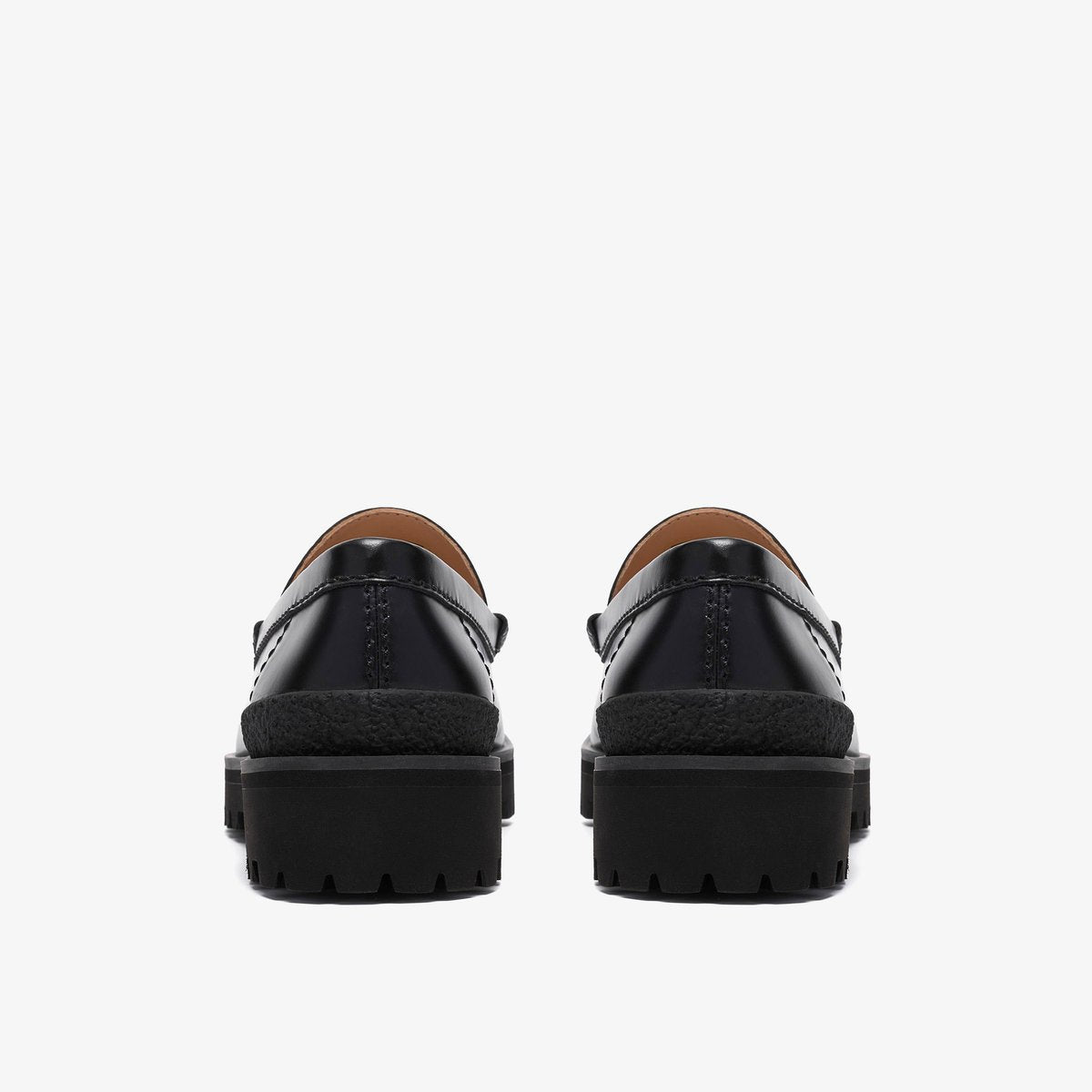 CLARKS Yukoner Penny Black Leather
