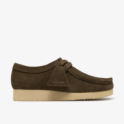 CLARKS Wallabee Lite. Dark Olive Sde