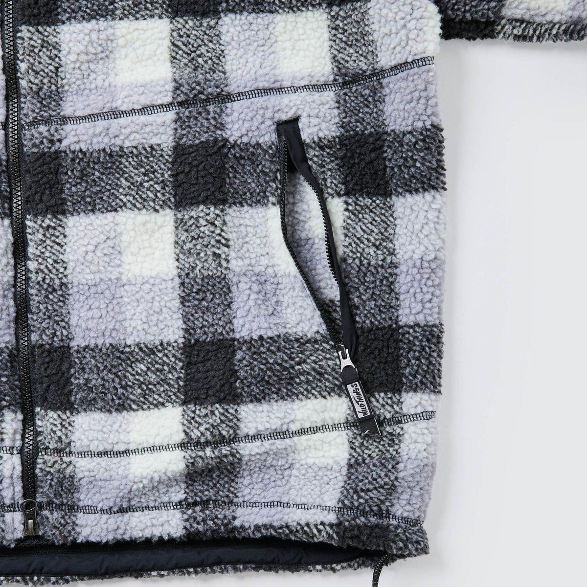 WILDTHINGS FLUFFY CHECK BOA JACKET