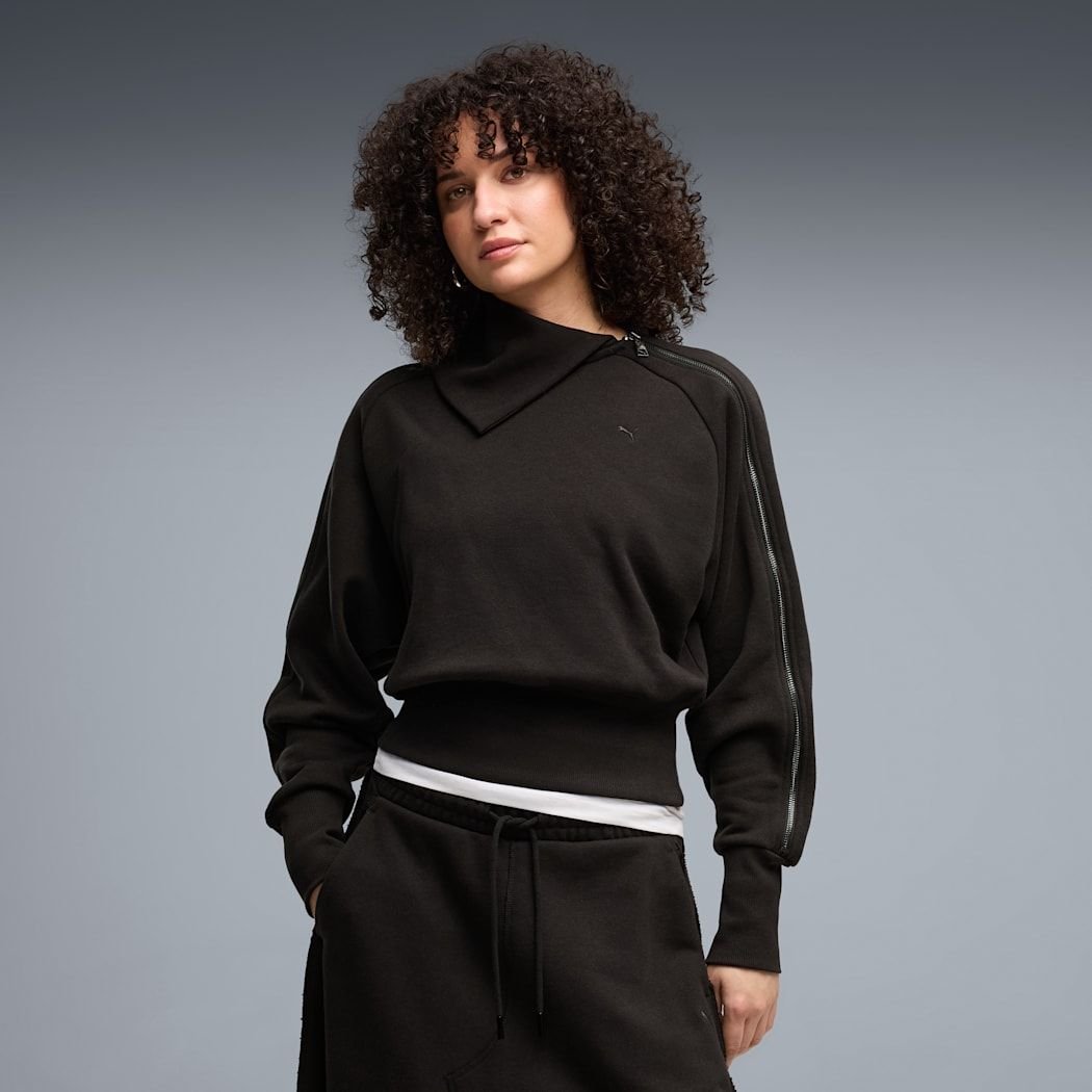 PUMA ASYMMETRICAL ZIP CREW
