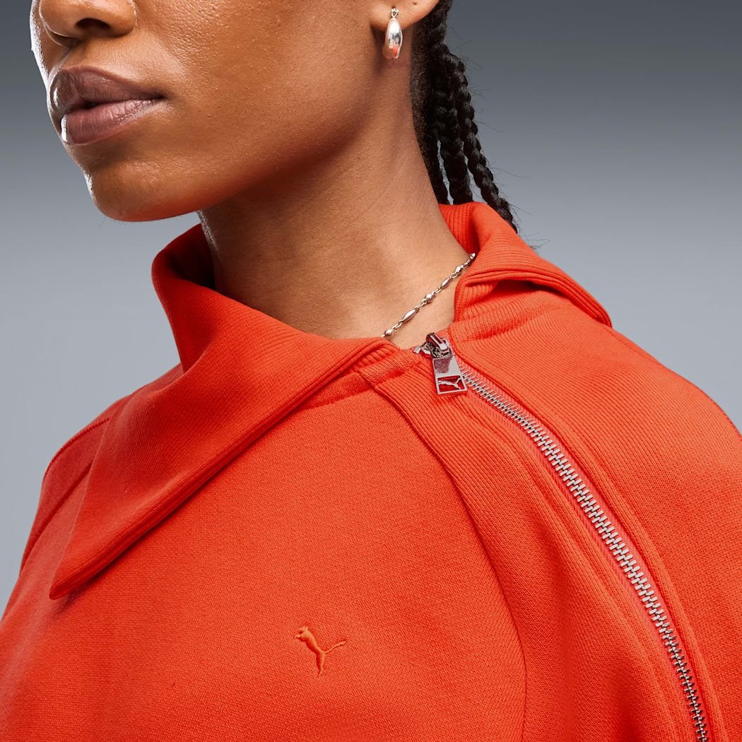PUMA ASYMMETRICAL ZIP CREW
