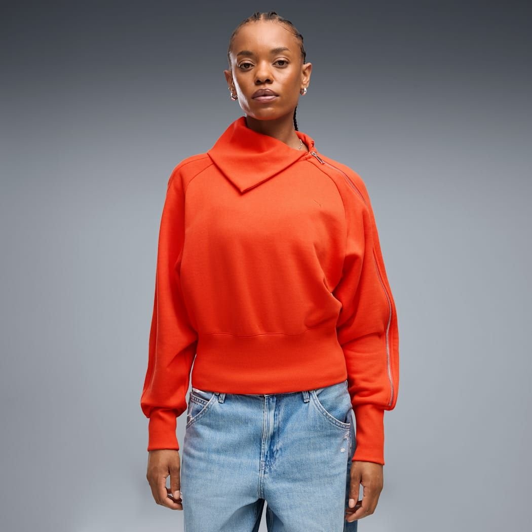 PUMA ASYMMETRICAL ZIP CREW