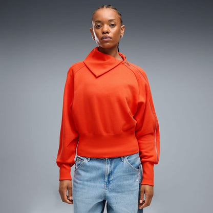 PUMA ASYMMETRICAL ZIP CREW