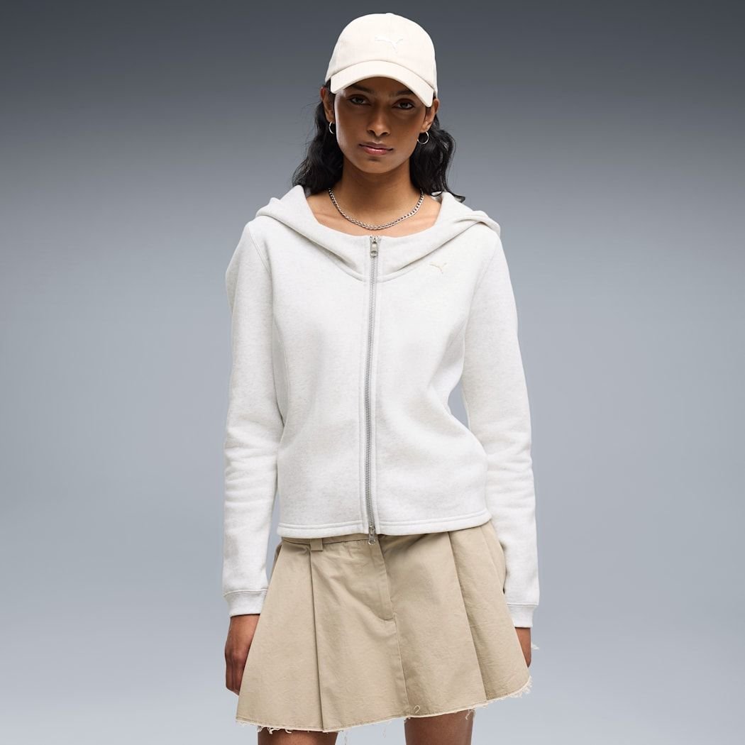 PUMA SELECT ESSSENTIALS W FULL-ZIP HOODY