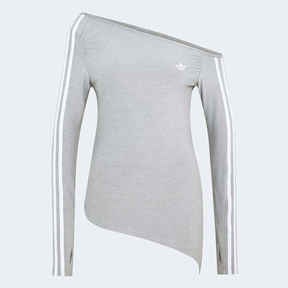 adidas originals ASYMETRIC TOP ﾐﾃﾞｨｱﾑｸﾞﾚｰﾍｻﾞｰ