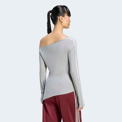 adidas originals ASYMETRIC TOP ﾐﾃﾞｨｱﾑｸﾞﾚｰﾍｻﾞｰ