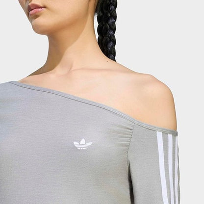 adidas originals ASYMETRIC TOP ﾐﾃﾞｨｱﾑｸﾞﾚｰﾍｻﾞｰ