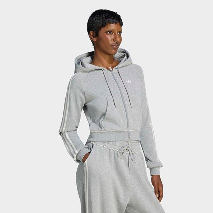 adidas originals GFX ZIP TOP ﾐﾃﾞｨｱﾑｸﾞﾚｰﾍｻﾞｰ