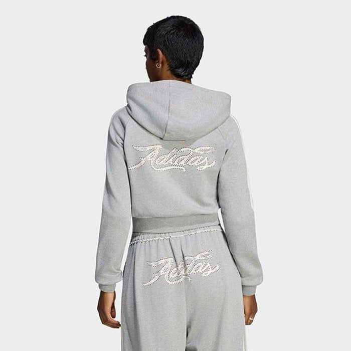 adidas originals GFX ZIP TOP ﾐﾃﾞｨｱﾑｸﾞﾚｰﾍｻﾞｰ
