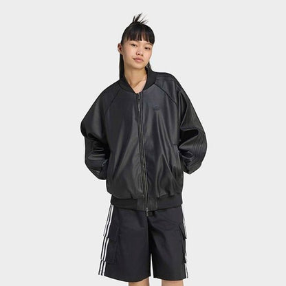 adidas originals PLEATHER SST OVERS ﾌﾞﾗｯｸ/ﾏﾙｰﾝ