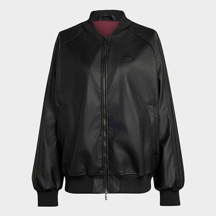 adidas originals PLEATHER SST OVERS ﾌﾞﾗｯｸ/ﾏﾙｰﾝ