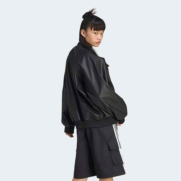adidas originals PLEATHER SST OVERS ﾌﾞﾗｯｸ/ﾏﾙｰﾝ
