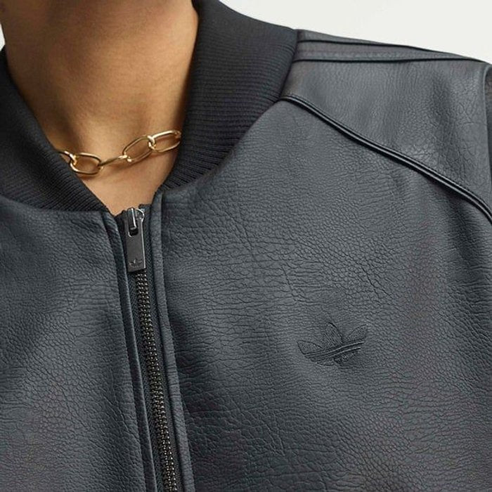 adidas originals PLEATHER SST OVERS ﾌﾞﾗｯｸ/ﾏﾙｰﾝ