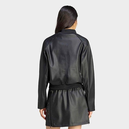 adidas originals PLEATHER SST TRACK ﾌﾞﾗｯｸ/ﾏﾙｰﾝ