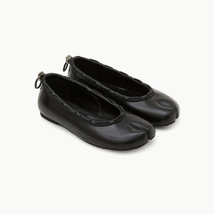 PAES Leather String Flat Black