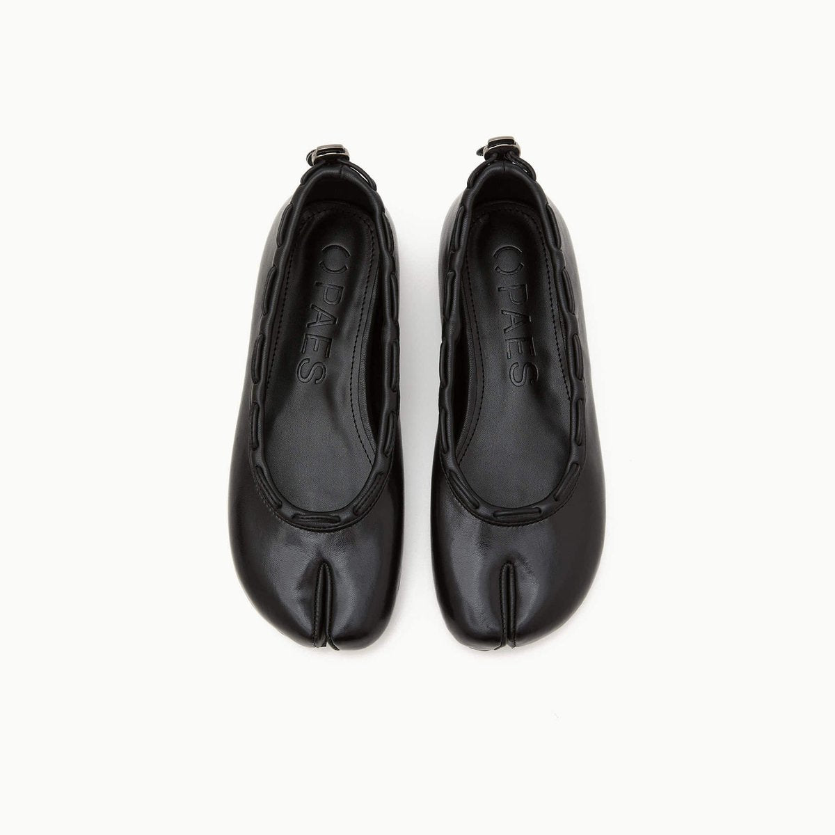 PAES Leather String Flat Black