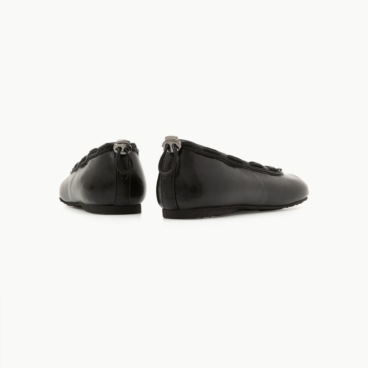 PAES Leather String Flat Black