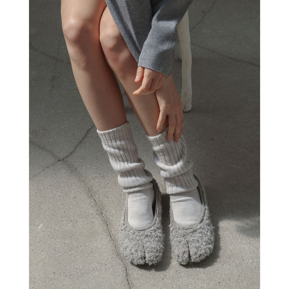 PAES Teddy String Flat Gray